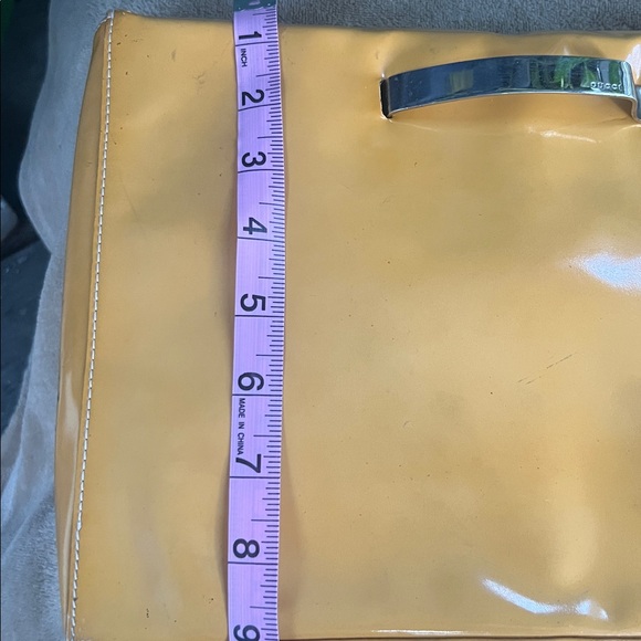 Gucci Yellow Patent Leather Clutch